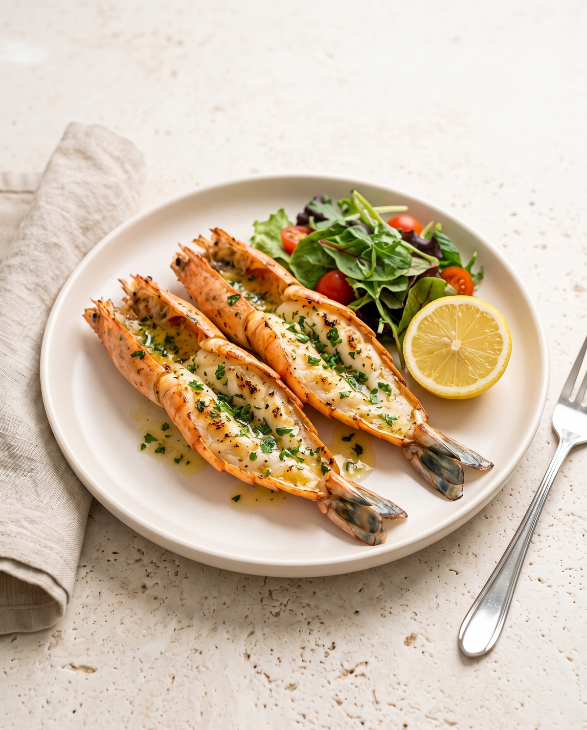 Riesengarnelen Butterfly vom Grill – Garnelenkönig Rezept mit Süßwasser-Riesengarnele U/5 · Easy Peel