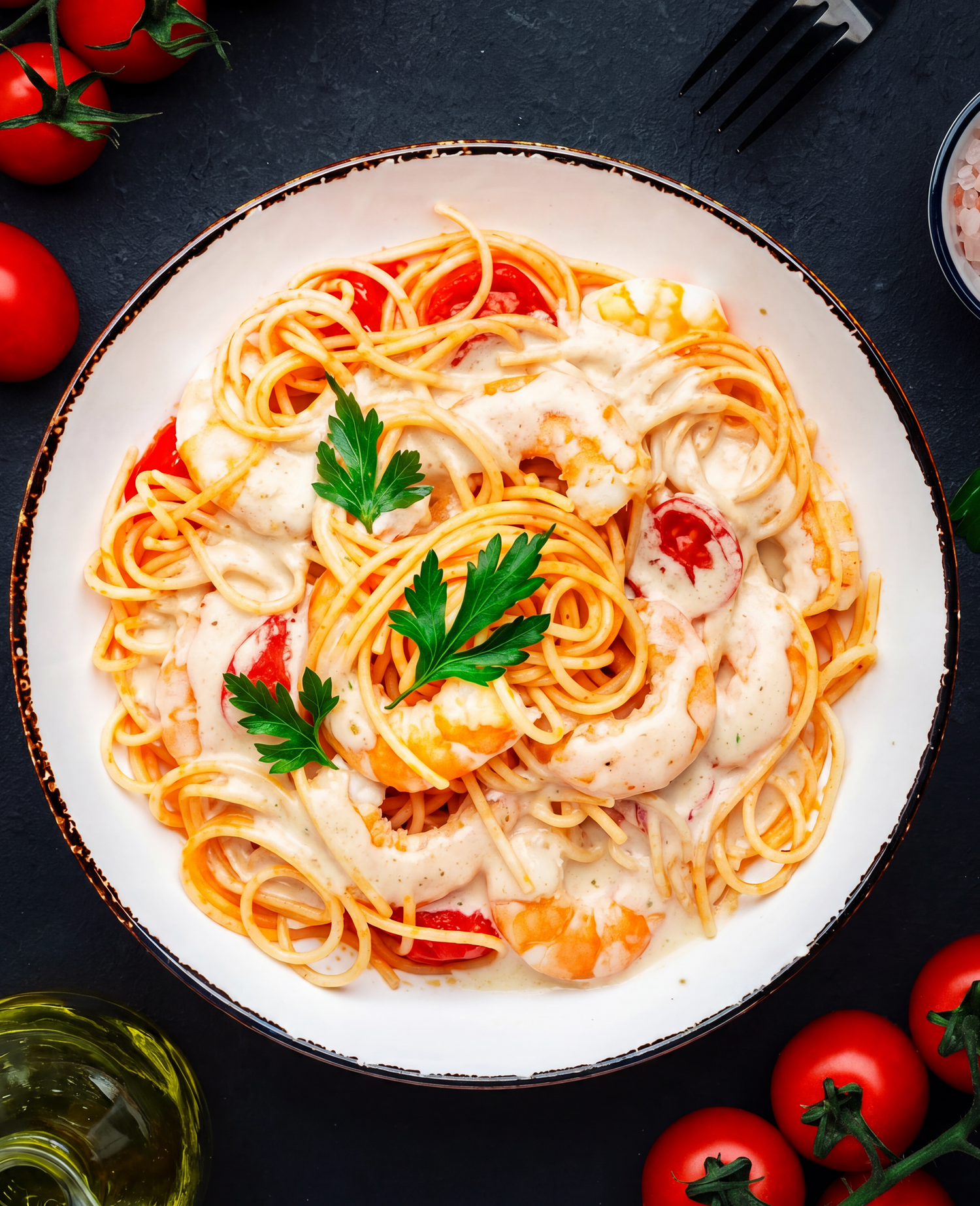 Spaghetti-Argentinische Garnele